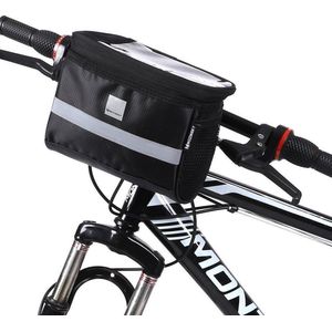 Fietstas Stuur met Mobiele Smartphone / Telefoonhouder - Stuurtas Fiets voor Normale, Racefietsen, Electrische Fietsen - Waterdicht - Afneembaar