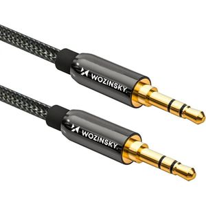 Wozinsky Kabel universeel KABEL MINI JACK 2X KABEL AUX 1,5 M zwart