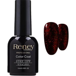 RENEY® Gellak Red Diamond 01 - 10ml. - Rood - Glanzend - Gel nagellak