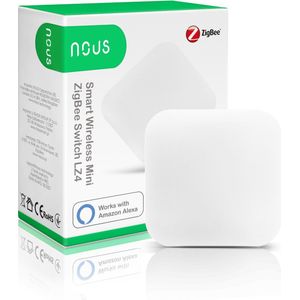 Nous Mini Slimme Draadloze LZ4 ZigBee Schakelaar (Apparaat-specifieke afstandsbediening, Radiofrequentie (RF)), Afstandsbediening
