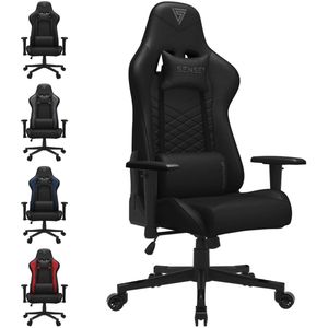 WOLTU Gamingstoel voor kinderen, ergonomische bureaustoel met rugleuning en armleuningen, studiestoel voor kinderkamer, met verwisselbare wielen, mesh- stof, blauwe dinosaurus