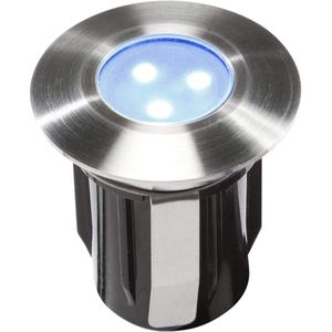 Garden Lights: Alpha Grondspot Blauw 12 Volt - Zilvergrijs