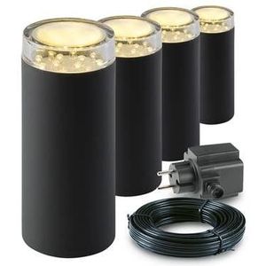 Garden Lights® Linum LED 12V 2W IP44 kunststof zwart PP kunststof lamp met grondpen geschikt voor alle tuinen, paden of opritten