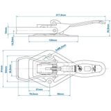 ProPlus - SPP ZB-05 - Spansluiting - Hoge Trekkracht - Dekra-gekeurd - 91 x 217,5 mm