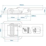 ProPlus - Spansluiting - 36 x 104.5 mm - 450 daN - Dekra-gekeurd