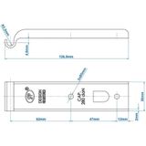 ProPlus - Tegenstuk Spansluiting - Staal - Dekra-gekeurd - 280 daN