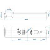 Spp Tegenstuk Voor Spansluiting 142 Mm 400 Dan Zilver