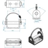 Spp Klepscharnierhouder 60 X 30 Mm
