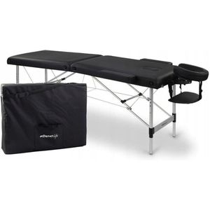 Inklapbare massagetafel - Nadia - Zwart - Met draagtas