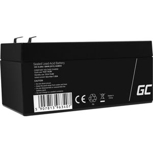 Accu loodaccu Gel AGM 12 V 3,4 Ah Green Cell accu batterij voor USV loodgel accu verzegeld lood-zuur batterij VRLA cyclivast alarminstallatie speelgoed viskas handlamp zaklampen weegschaal