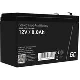 Green Cell - AGM VRLA Accu - 12 V 8 Ah - Gelbatterij - Reserveaccu voor UPS