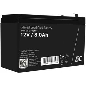 Green Cell - AGM VRLA Accu - 12 V 8 Ah - Gelbatterij - Reserveaccu voor UPS