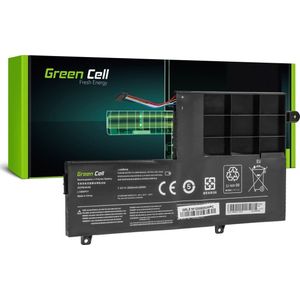 GreenCell Laptop Batterij L14L2P21 L14M2P21 voor Lenovo Yoga - 7.6V - 3500mAh (2 Cellen, 3150 mAh), Notebook batterij, Zwart
