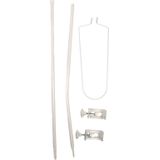 Tega Baby Wit Piekstok & Sluierstandaard met Klembevestiging DM-009
