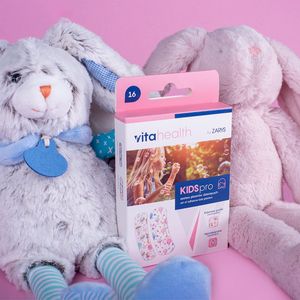 Vitahealth Kids Pro voor meisjes set van 16 stuk - 7.2 x 1.9 cm x 8 stuk / 7.2x2.5 cm x 8 stuk - hypoallergeen pleister voor kinderen - wondpleister voor meisjes
