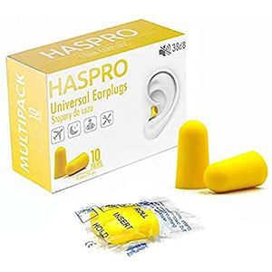 HASPRO - Multi10 - Oordoppen - 10 Paar - Ultrazacht Schuim - SNR 38 dB