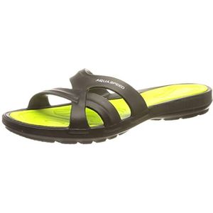 Aqua Speed Panama - Badslippers Dames - Zwart / Lime Groen 39