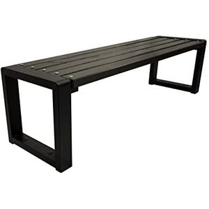 PRIMARIO Grande Outdoor tuinbank Grande zonder rugleuning, hout en metaal, maten, robuust en weerbestendig, ideaal voor tuin en stad (Rozenhout, 175cm)