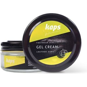 Kaps Gel Creme voor alle soorten gladleer - reinigt, verzorgt en geeft glans - 50ml