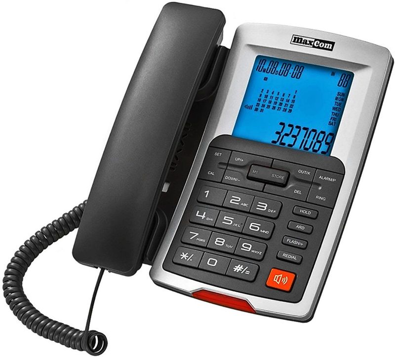 Maxcom - KXT 709 - Telefoon - Wit - Zwart