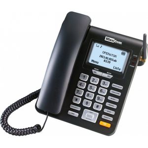 Maxcom MM28D Telefoon DECT-telefoon, Telefoon, Zwart