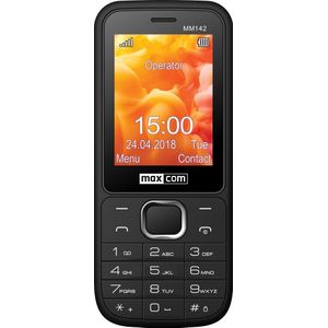 Maxcom MM142 Dual SIM Mobiele Telefoon Zwart (2.40"", 4 MB, 0.30 Mpx, 2G), Sleutel mobiele telefoon, Zwart