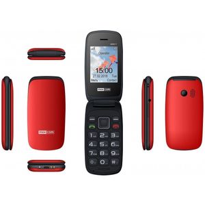 Maxcom MOBIELE SMARTPHONE COMFORT MM817 RODE OPLAADBASIS (2.40"", 0.30 Mpx, 2G), Sleutel mobiele telefoon, Rood