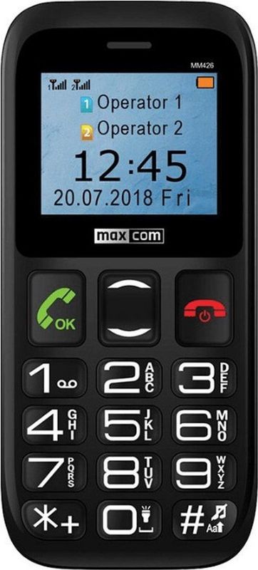 Teléfono Móvil Maxcom MM426 Dual SIM Negro