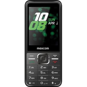 Maxcom MM 244 Klassieke telefonas (16 GB, Black, Dubbele SIM, 2G), Smartphone, Zwart