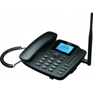 Maxcom Vaste Telefoon Voor SIM Kaart MM 41D 4G VOLTE VOWiF - Telefoo - Zwart