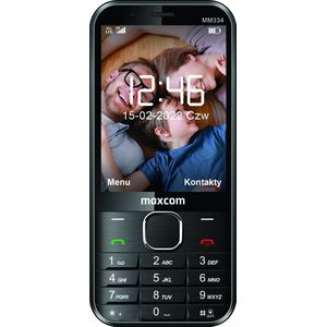 Maxcom MM 334 VoLTE 4G Classic telefonas (3.20"", 2 Mpx, 4G), Sleutel mobiele telefoon, Zwart
