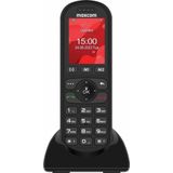 Maxcom MM39D - 4G VoLTE - Grote Knop - Draadloze Mobiele Bureautelefoon voor Thuis en Kantoor gebruik met SIM-kaart - USB-C Desktop Charger - UK Plug - Zwart