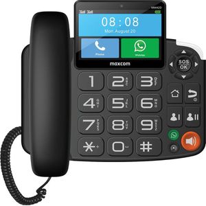 Maxcom - MM 42D SE - VoIP-telefoon - Zwart - Robuuste Constructie