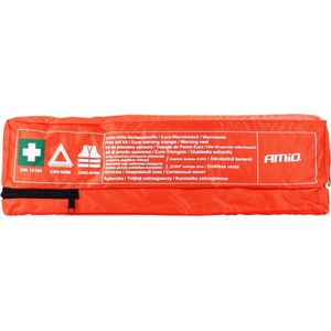 AMiO Combi Plus set EHBO Kit en DIN13164 Veiligheidsvest en Driehoek met Waterdichte Verpakking Rood