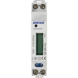 KWh Meter - MID Gecertificeerd - 1 Fase - Nauwkeurigheid EN50470