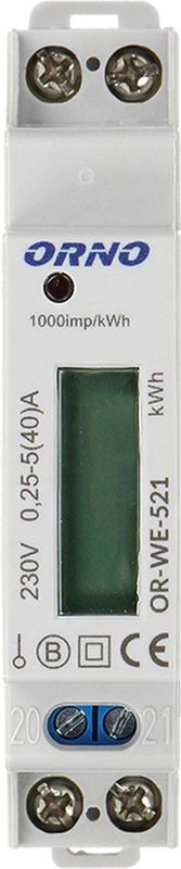 KWh Meter - MID Gecertificeerd - 1 Fase - Nauwkeurigheid EN50470