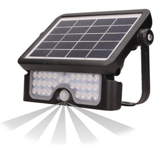 Adviti LUX LED Solar buiten wandlamp - Bewegingssensor, Lichtsensor en Zonnepaneel - IP65 - 4000K - 500 Lumen - 3 Jaar garantie!