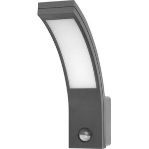 PIRYT Buitenlamp met Bewegingssensor - Tuinverlichting 4000K - Buitenverlichting met IP54 - Muurlamp/Wandlamp 800lm - Grijs