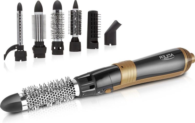 Adler - AD 2022 - Krultang - Zwart - 1200W - 6-in-1 Haarstylingset