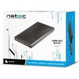 Natec Externe HDD Behuizing 2.5'' - SATA USB 2.0 - Zwart