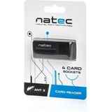 Card Reader Natec ANT 3 Mini - Zwart - USB 2.0