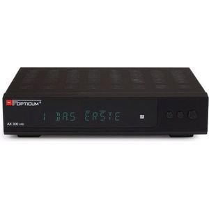 Opticum Sat-ontvanger met PVR (DVB-S2, Harde schijf), TV-ontvanger, Zwart