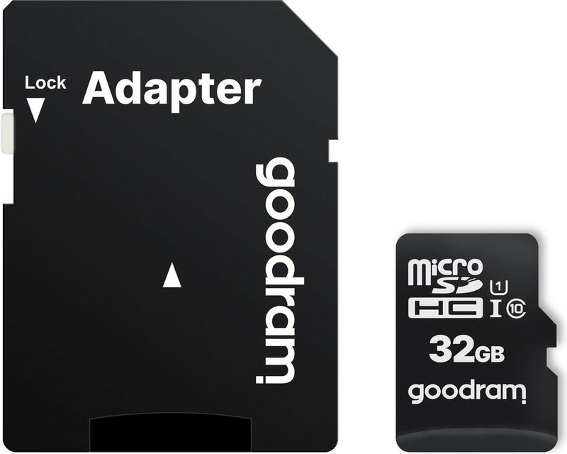 Goodram Micro SD + Adapter 32GB Class10 UHS I