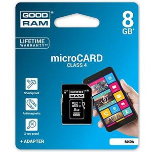 Goodram Micro SDHC 8GB Klasse 4 Flashgeheugen
