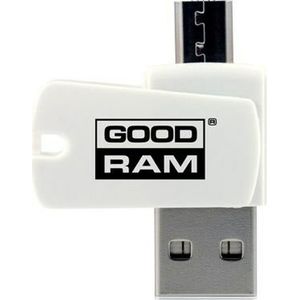GOODRAM AO20-MW01R11 geheugenkaartlezer USB 2.0/Micro-USB Wit