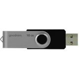 Goodram UTS2 USB flash drive 16 GB USB Type-A 2.0 Zwart, Zilver