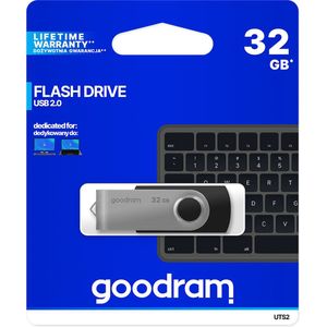 Goodram UTS2 USB flash drive 32 GB USB Type-A 2.0 Zwart, Zilver