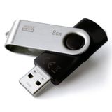 Goodram 8GB USB 2.0 8GB USB 2.0 Type-A Zwart, Zilver USB flash drive