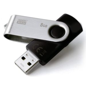 USB stick GoodRam UTS2 USB 2.0 Zwart Zwart/Zilverkleurig Zilverkleurig 8 GB