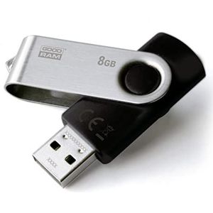 Goodram USB Flash Drive 8GB - Zwart Zilver - USB 2.0